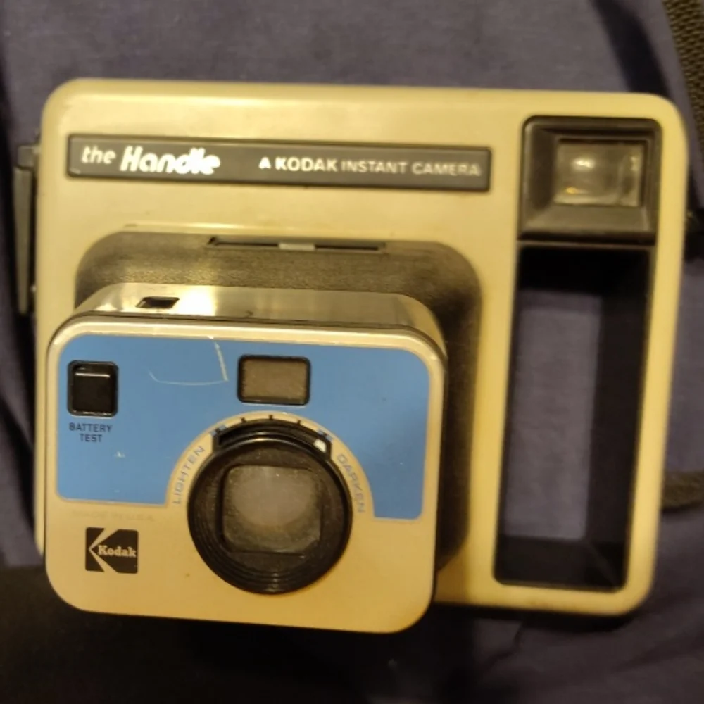 Kodak Instant Camera The Handle Vintage Polaroid Color Film Camera